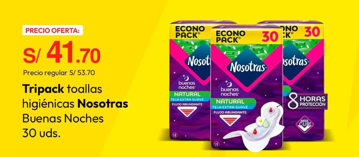 Nosotras - Tripack toallas higiénicas Buenas Noches