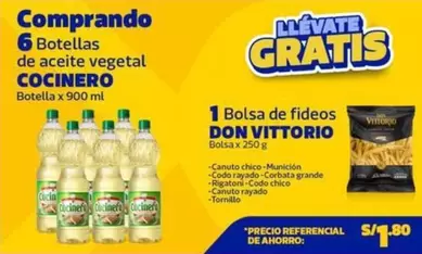Cocinero - 6 Botellas de aceite vegetal