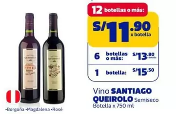Santiago Queirolo - Vino Semiseco Botella