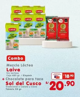 Laive - Mezcla Láctea + Chocolate para taza