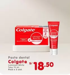 Colgate - Luminous White Pasta Dental