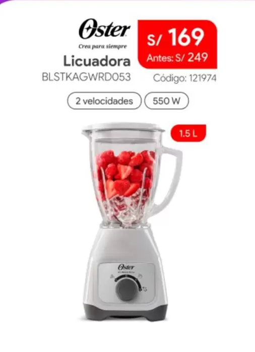 Oster - Licuadora BLSTKAGWRD053