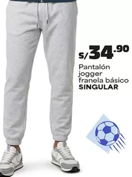 Pantalón jogger franela básico