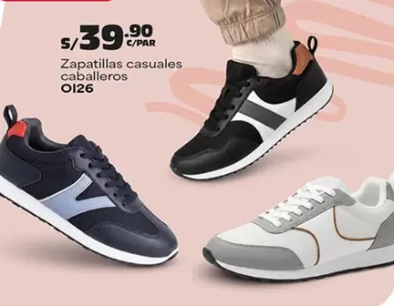 Zapatillas casuales caballeros OI26