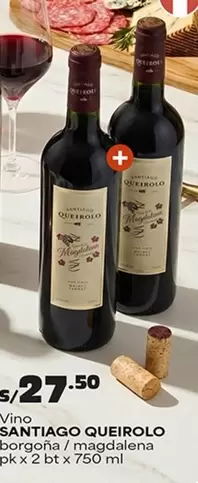 Santiago Queirolo - Vino borgoña / magdalena