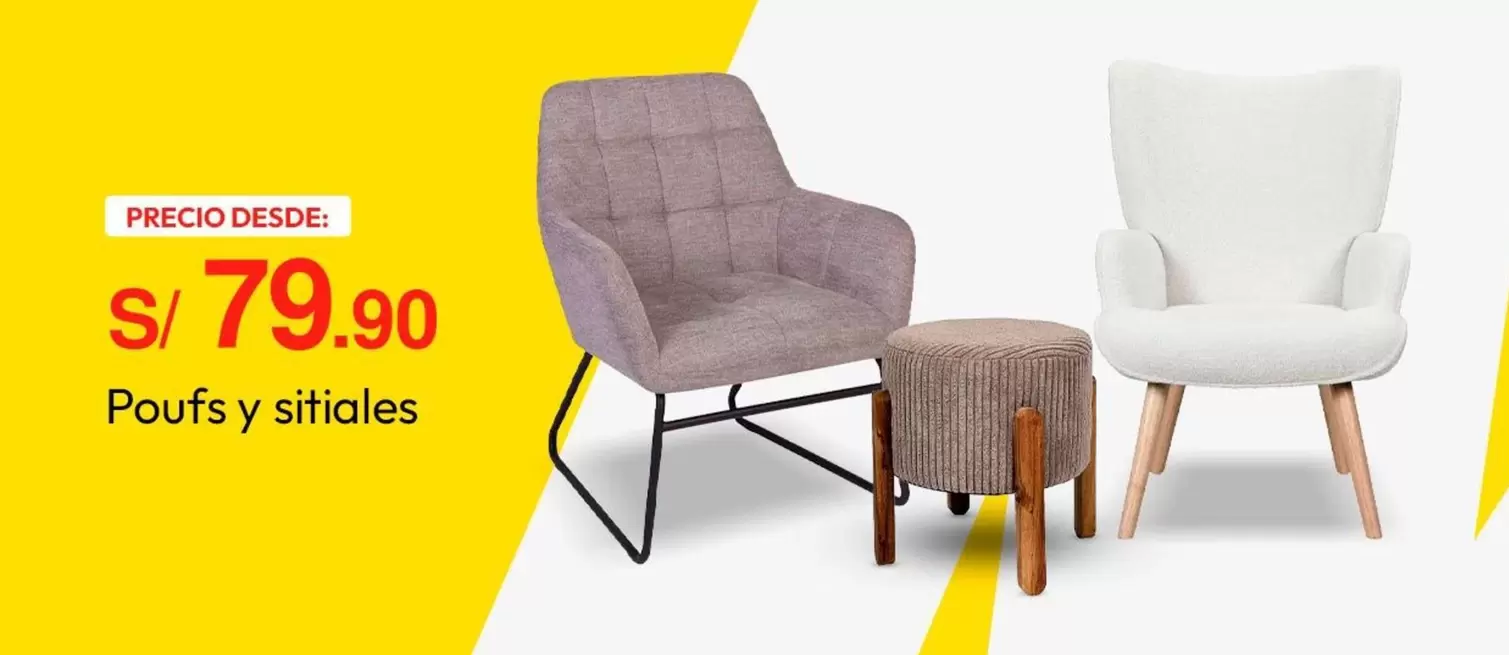 Poufs y sitiales