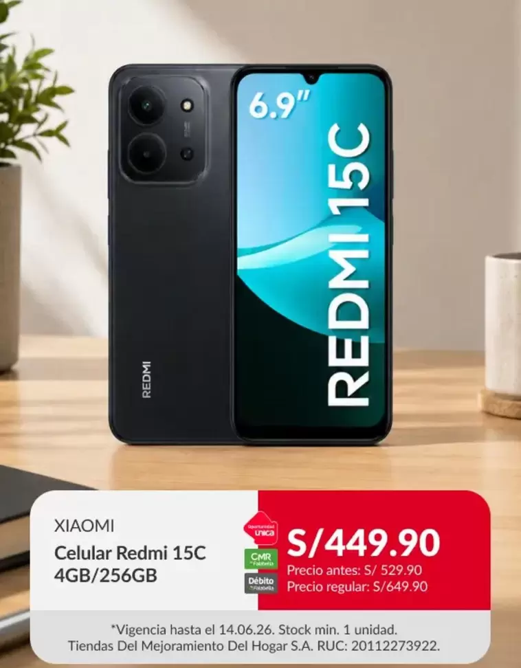 Xiaomi - Celular Redmi 15C 4GB/256GB