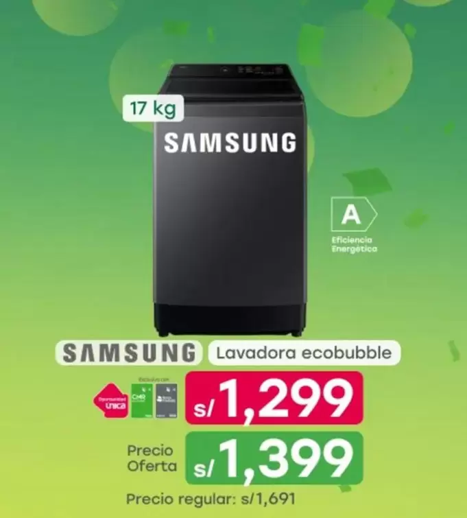 Samsung - Lavadora ecobubble