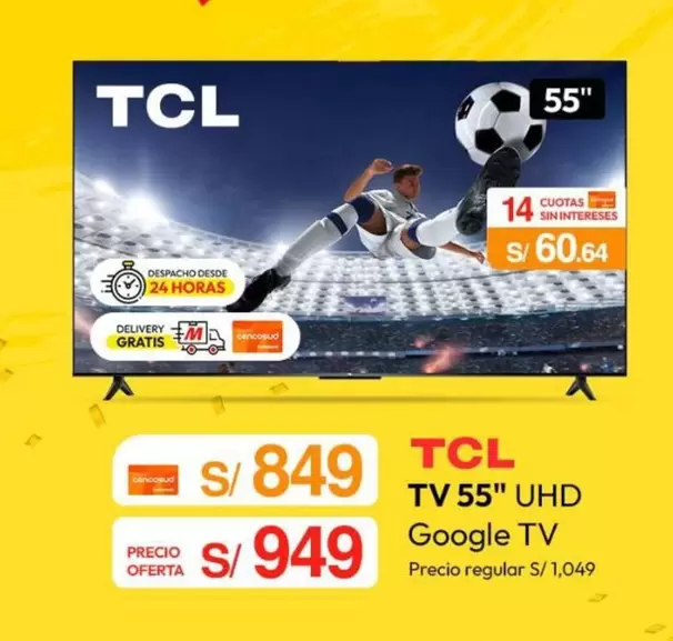 TV 55" UHD Google TV