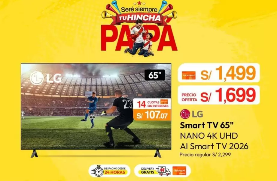 Lg - Smart TV 65" Nano 4K UHD AI Smart TV 2026