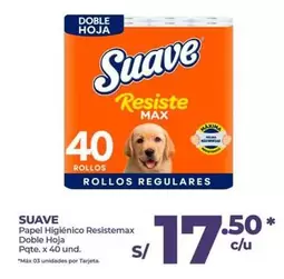 Suave - Papel Higi00enico Resistmax Doble Hoja