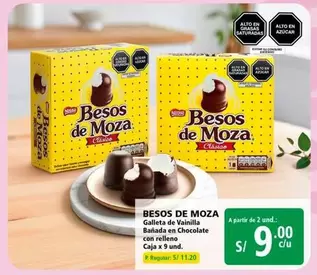 Nestlé - Besos de Moza Galleta Bañada en Chocolate con Relleno