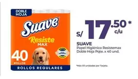Suave - Papel Higi0999nico Resistmax Doble Hoja