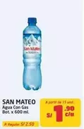 San Mateo - Agua Con Gas Bot. x 600 ml.