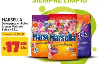 Marsella - Detergente en Polvo Aromas Variados Bolsa