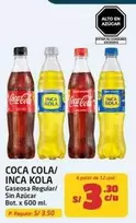 Coca-Cola - COCA COLA/ INCA COLA Gaseosa Regular/ Sin Azúcar Bot. x 600 ml