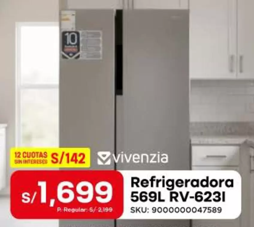Refrigeradora 569L RV-6231
