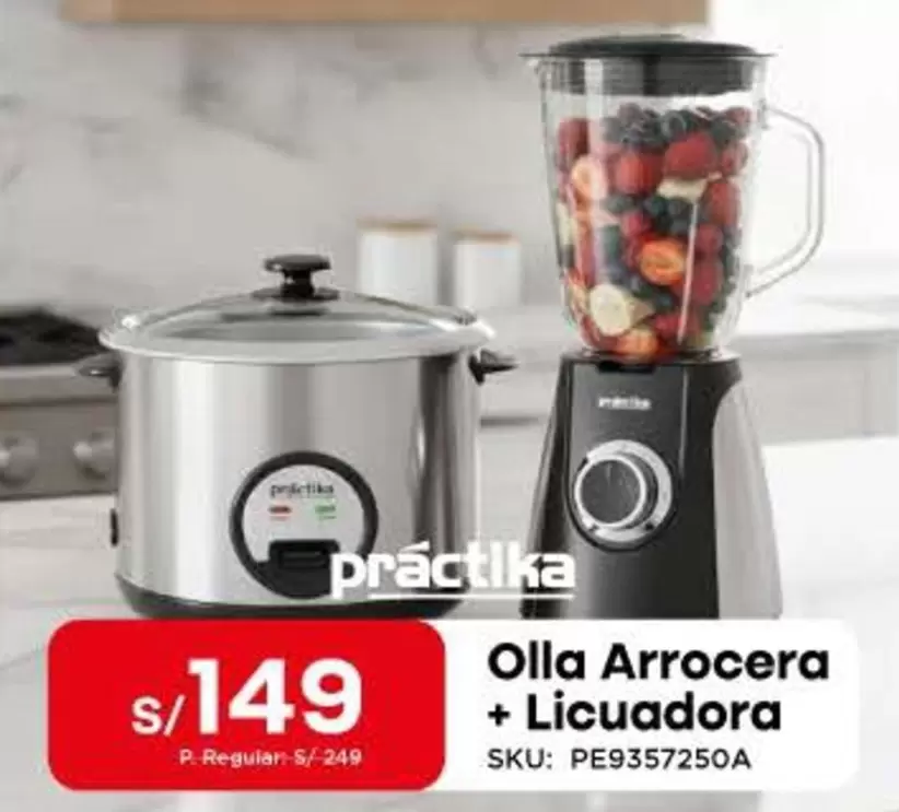 Práctika - Olla Arrocera + Licuadora