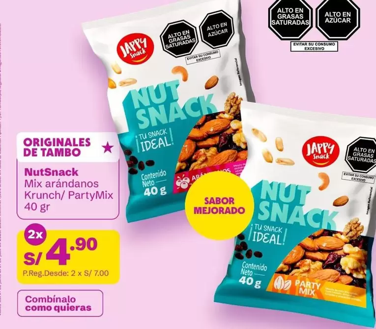 Ideal - NutSnack Mix arándanos Krunch/ PartyMix