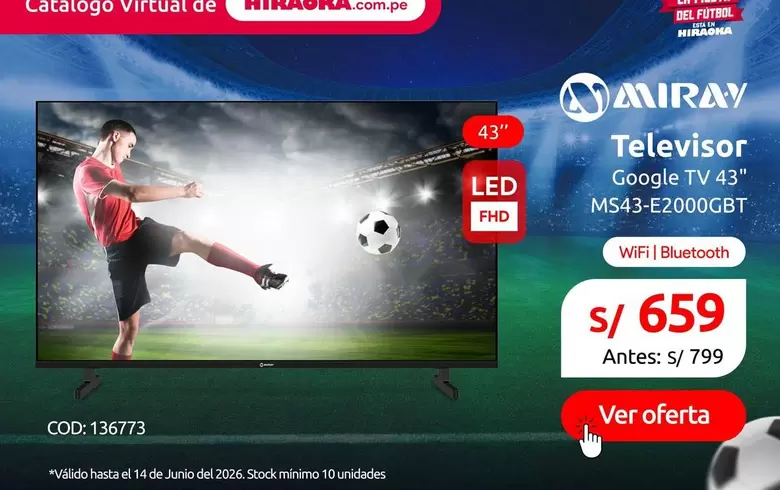 Miray - Televisor Google TV 43" MS43-E2000GBT