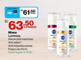 Nivea - Serum Anti-manchas Anti-edad / Anti-Imperfecciones Frasco de 30 ml