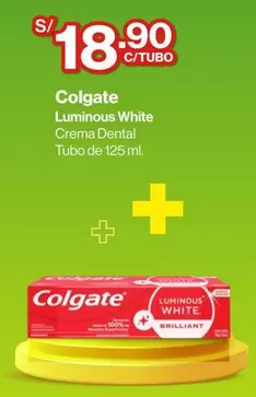 Colgate - Luminous White Crema Dental Tubo