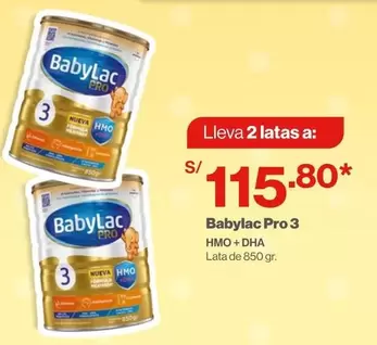 Pro    - BabyLac Pro 3 HMO + DHA Lata