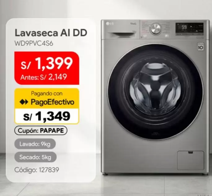 Lg - Lavaseca AI DD WD9PVC4S6