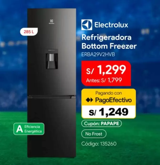 Electrolux - Refrigeradora Bottom Freezer ERBA29V2HVB