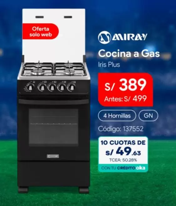 Miray - Cocina a Gas Iris Plus