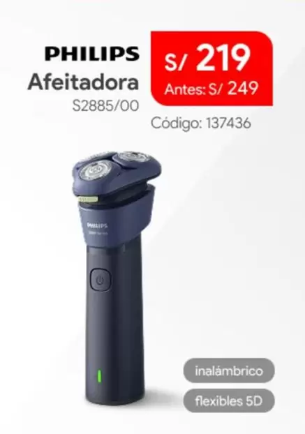 Philips - Afeitadora S2885/00
