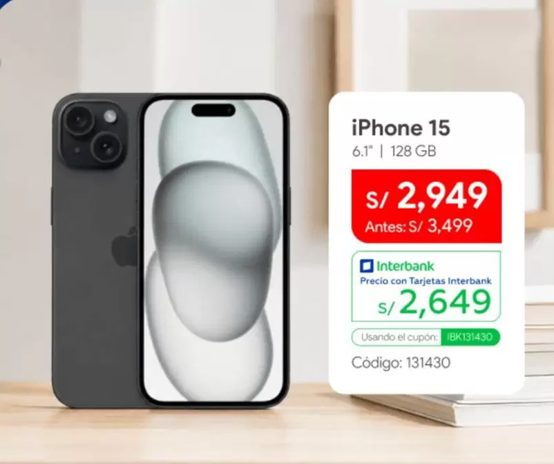 Apple - iPhone 15 6.1" 128 GB