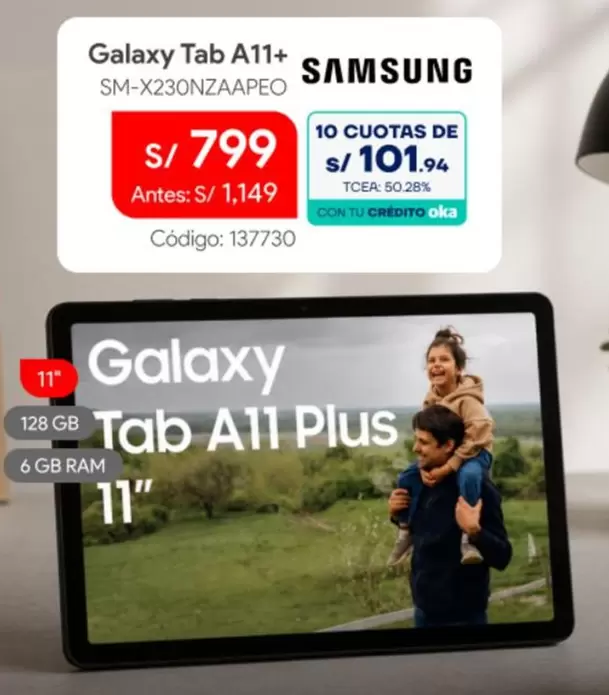 Samsung - Galaxy Tab A11+ SM-X230NZAAPEO