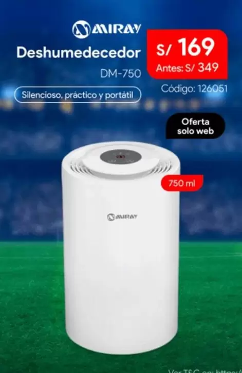 Miray - Deshumidificador DM-750