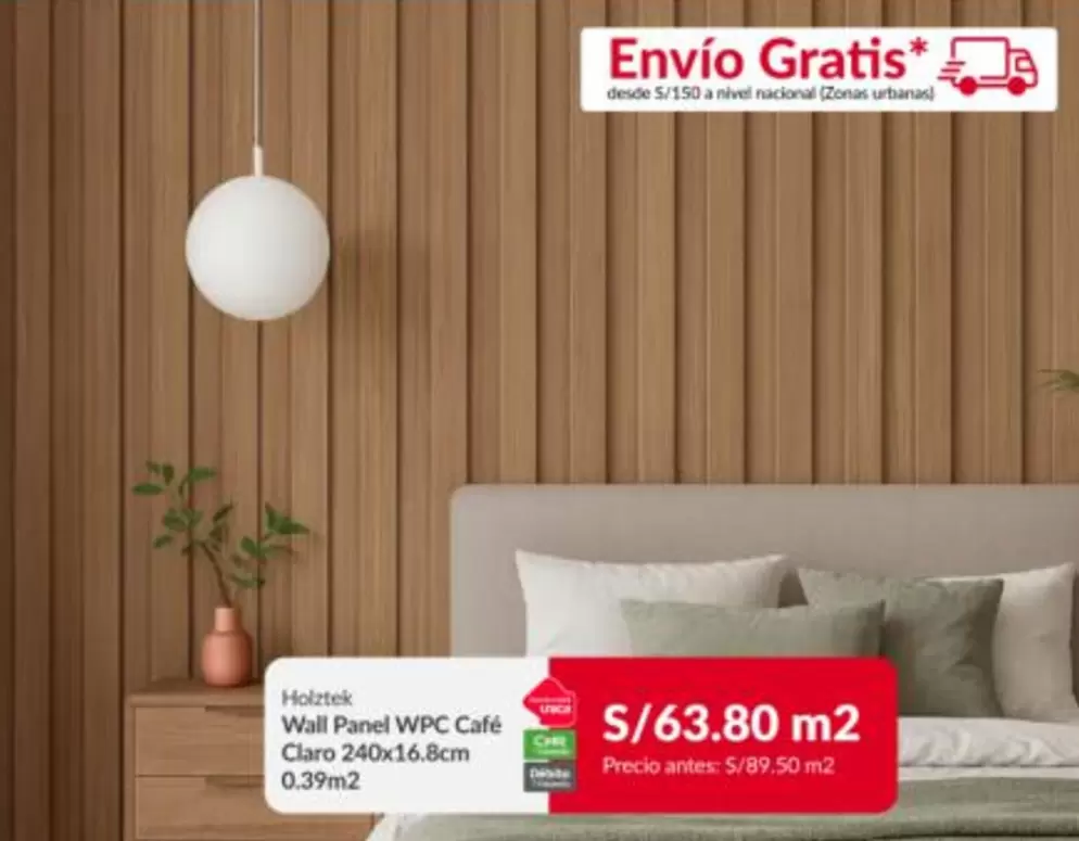 Wall Panel WPC Café Claro
