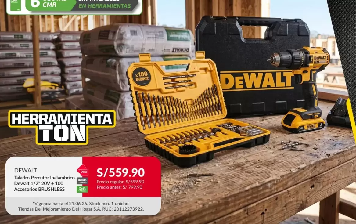 DeWalt - Taladro Percutor Inalámbrico