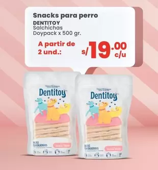 Dentitoy - Snacks para perro Salchichas
