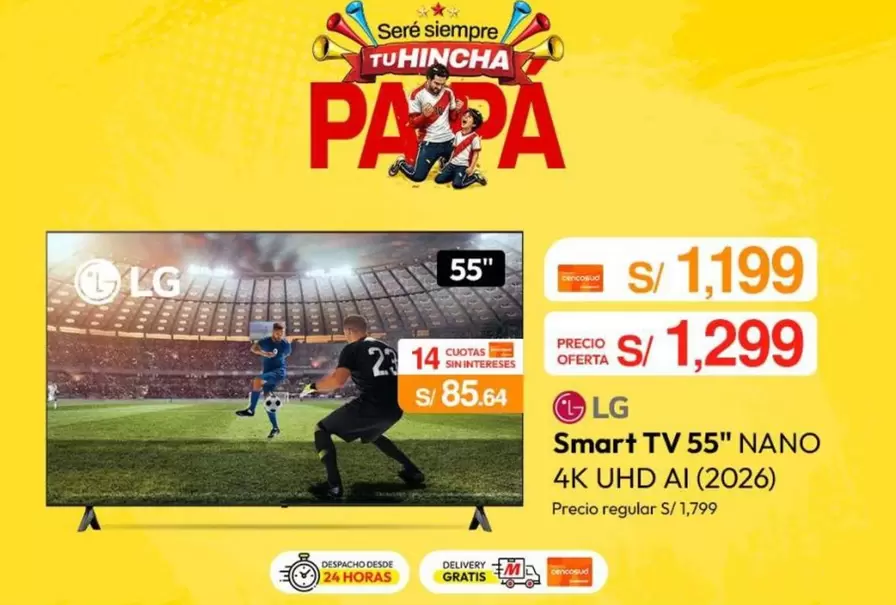 Lg - Smart TV 55" NANO 4K UHD AI