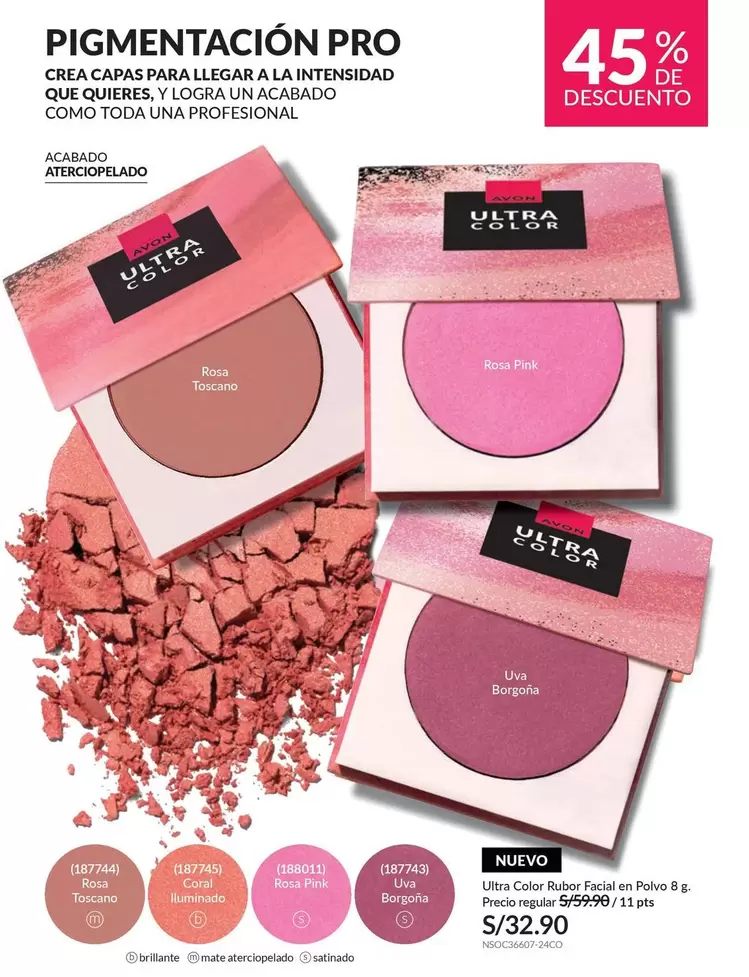 Pro - ULTRA COLOR Rubor Facial en Polvo
