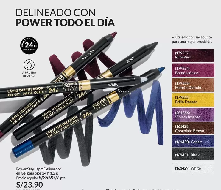 power - Power Stay Delineador en Gel para Ojos 24h 1.2 g
