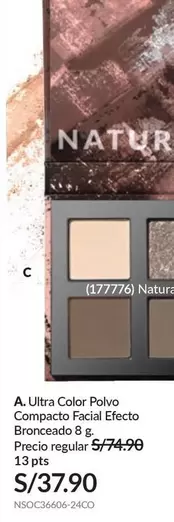 Natura - Ultra Color Polvo Compacto Facial Efecto Bronceado