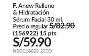 Anew - Relleno & Hidratación Sérum Facial 30 ml. (156922) 15 pts