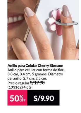 PTS - Anillo para Celular Cherry Blossom