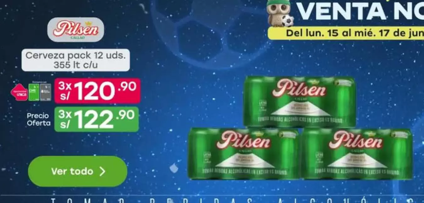 Pilsen - Cerveza pack 12 uds.