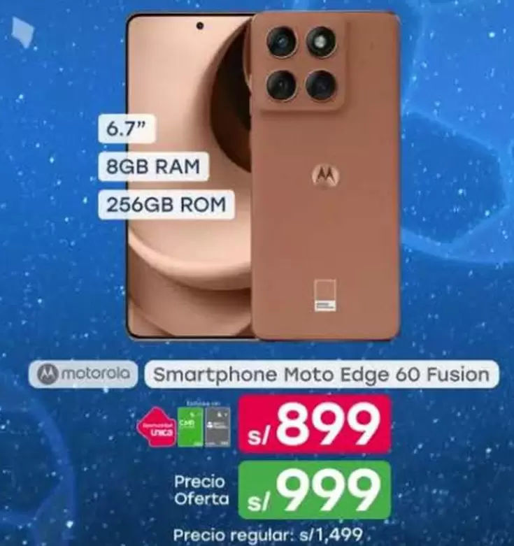 Motorola - Smartphone Moto Edge 60 Fusion