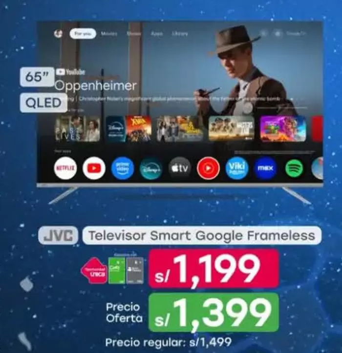 JVC - Televisor Smart Google Frameless