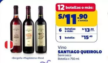 Santiago Queirolo - Vino Semi seco