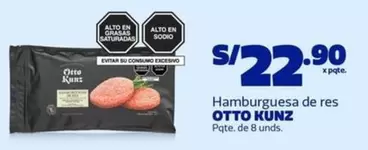 Otto Kunz - Hamburguesa de res