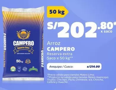 Arequipa - Arroz Reserva extra