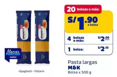 M&K - Pasta largas